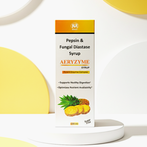 AERYZYME Digestive Enzyme Syrup 200ml | Pepsin & Fungal Diastase