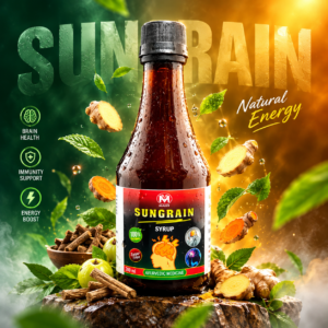 SUNGRAIN Sugar-Free Herbal Syrup for Headache & Migraine Support | 200 ML
